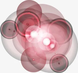 粉色清新光晕免抠