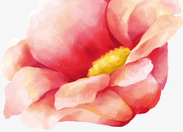 红色个性花朵花开免抠