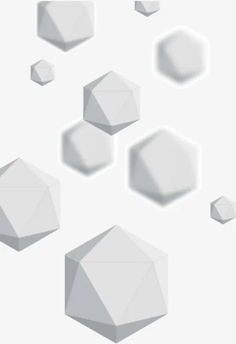 创意多面体免抠