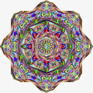 多彩棱柱形免抠