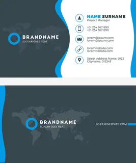 矢量个性名片设计免抠