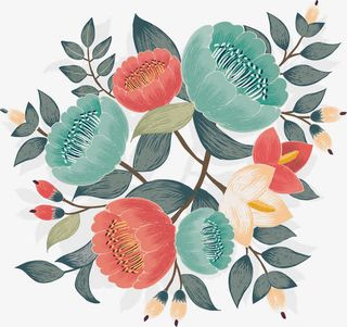 鲜花绿叶PNG下载免抠