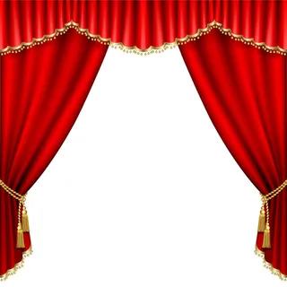 美丽的分层幕布免抠