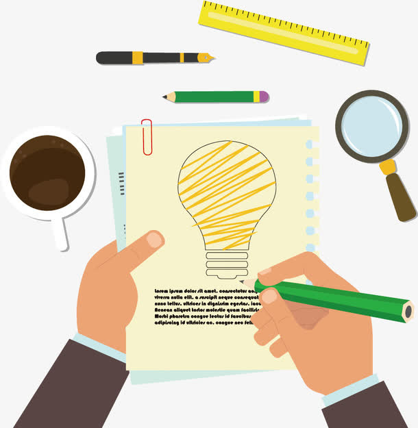 矢量办公场景免抠