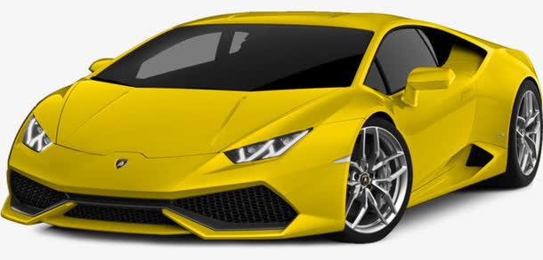 黄色Lamborghini免抠
