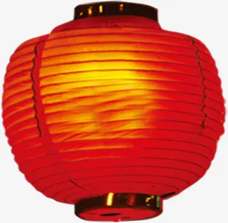 黄红色手绘新年灯笼装饰免抠