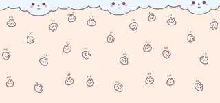 卡通手绘小兔子底纹简约背景高清