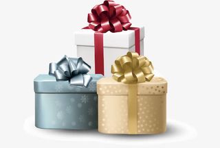 元旦节日促销礼盒PNG矢量素材免抠