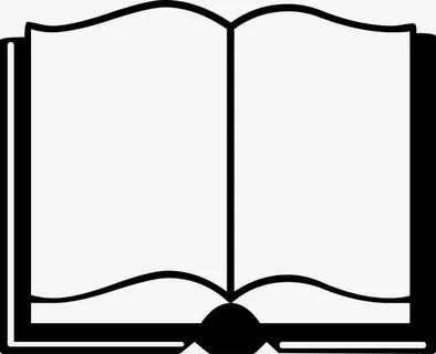 手绘展开的书籍免抠