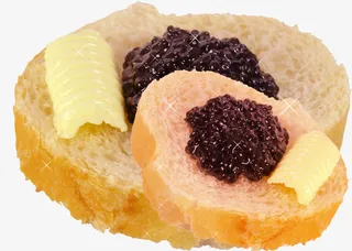 黑色鱼子酱素材免抠