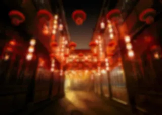 复古灯笼中式古典喜庆建筑海报素材背景