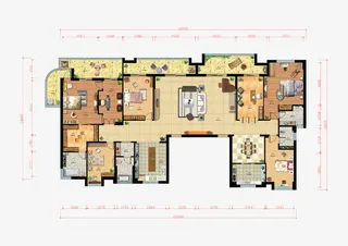 大号房子平面图免抠