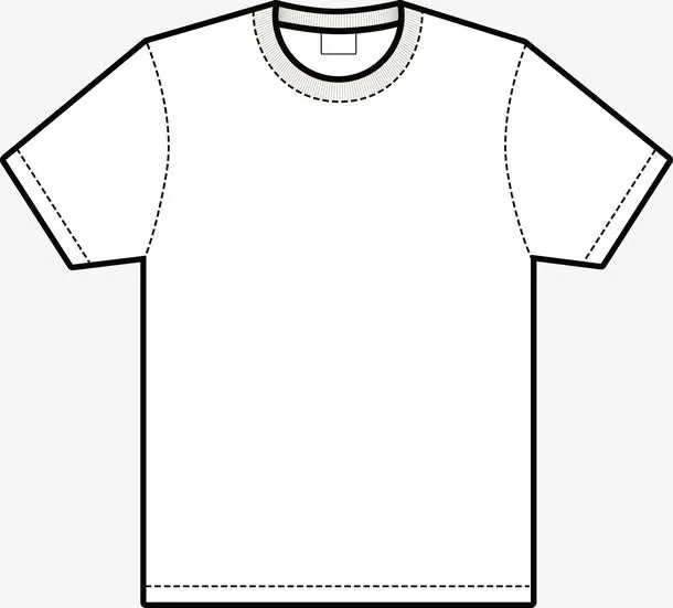 简易短袖服装设计图免抠