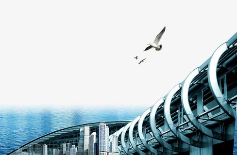 未来发达城市图片免抠