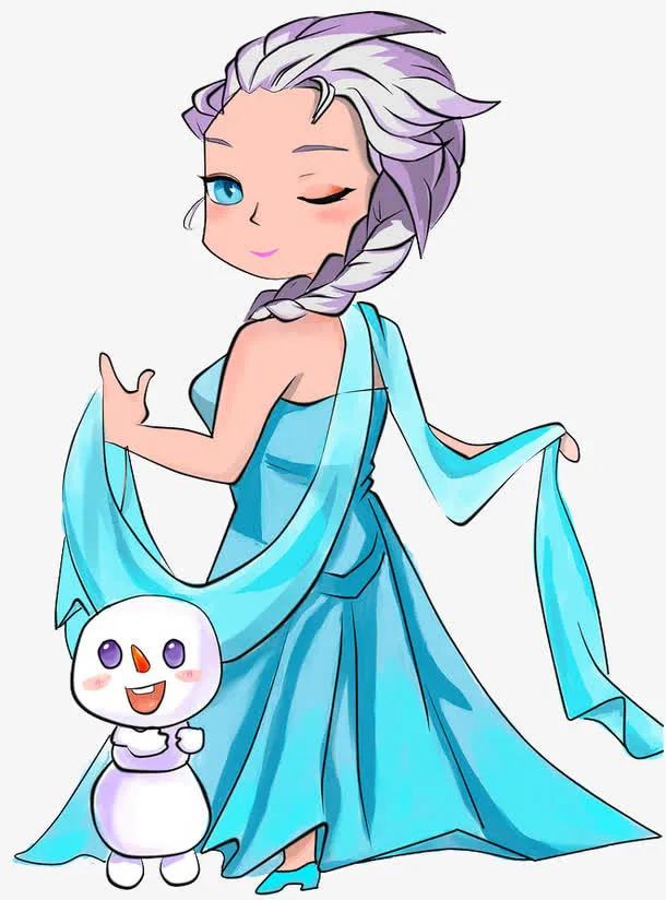 艾莎Q版免抠