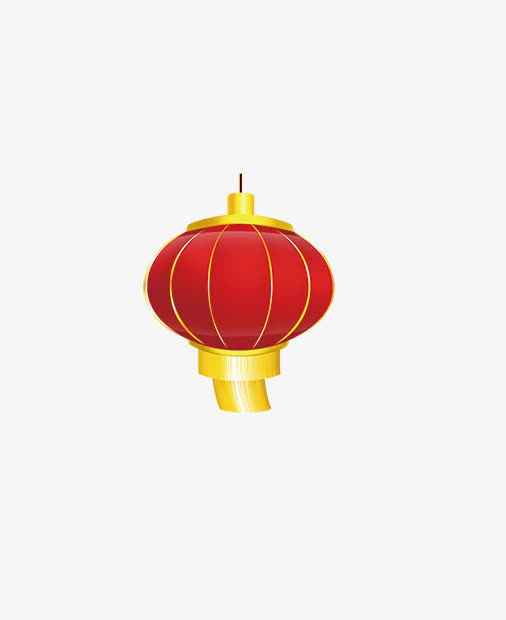 元旦晚会红灯笼免抠