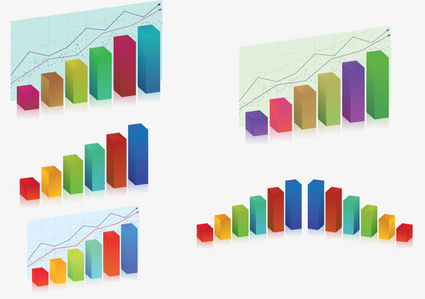 增长趋势矢量免抠