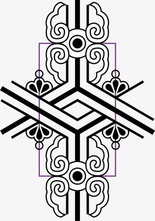 中国传统花纹免抠