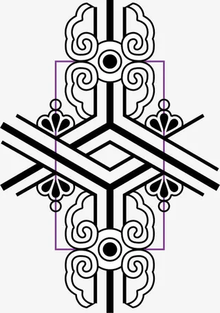 中国传统花纹免抠