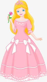 拿着花朵的女孩免抠