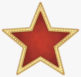 星形形状灯光免抠