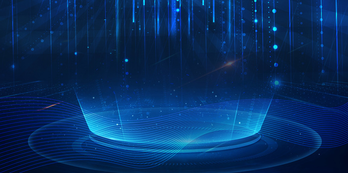 蓝色科技背景发光高清