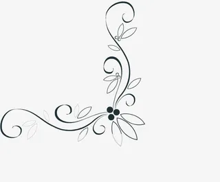 中式花边古典花纹免抠