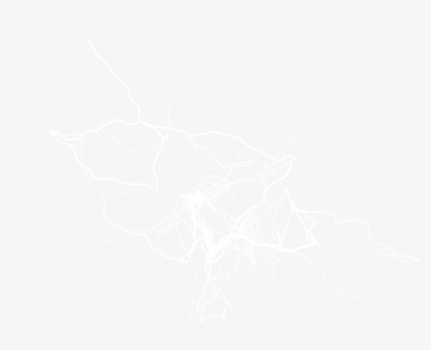 白色漂亮闪电光效免抠