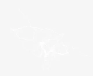 白色漂亮闪电光效免抠