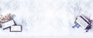 雪地礼盒背景banner装饰高清