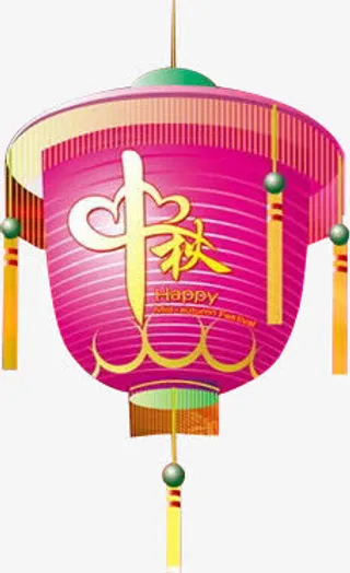 中秋节花灯装饰图案免抠