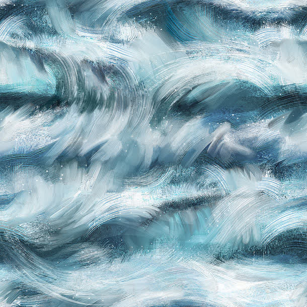 油画质感波浪底纹免抠