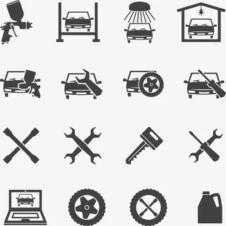 汽车修理图标免抠