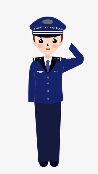 矢量警察行业人物免抠