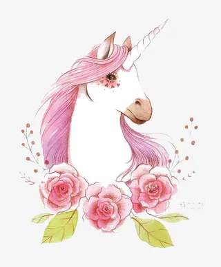 漂亮独角兽免抠