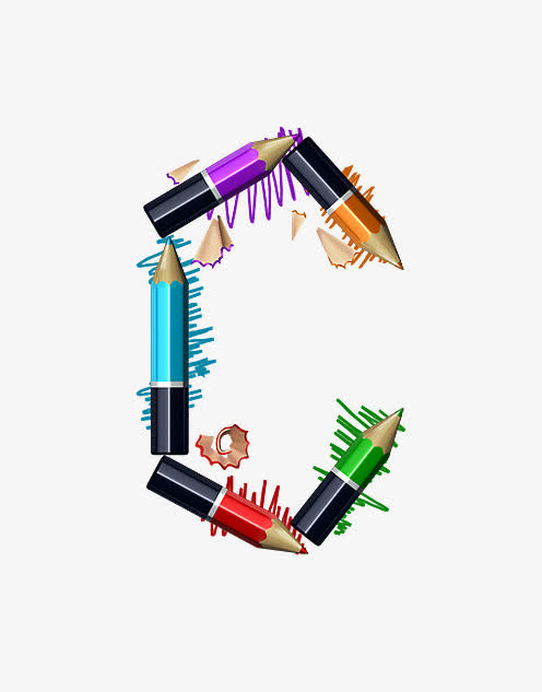 铅笔字母c免抠