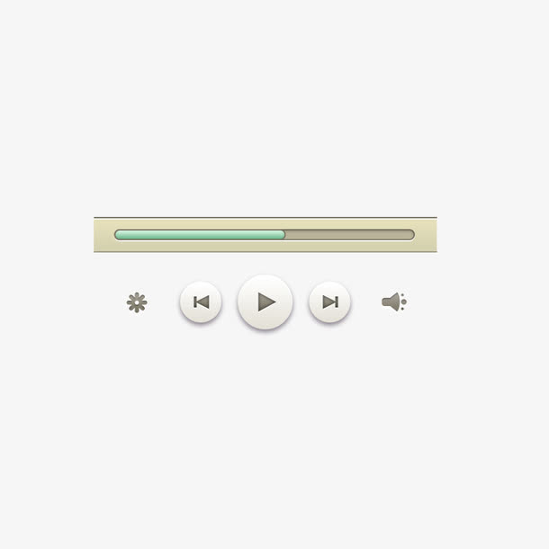 典雅音乐播放素材免抠