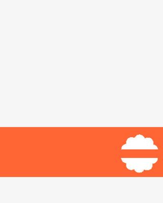 手绘黄色白云标签免抠