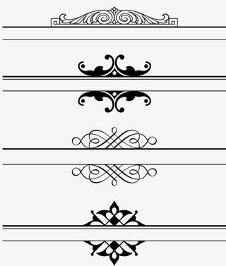 黑色促销边框免抠