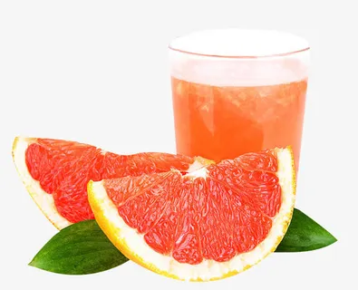 新鲜榨取柚子汁免抠