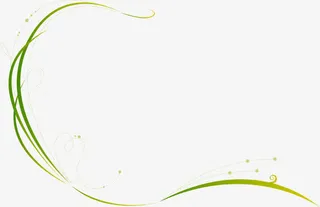 创意流畅线条绿色渐变质感免抠