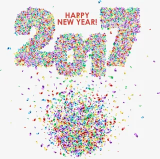 矢量2017创意字体免抠