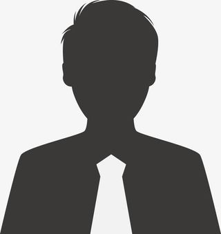 穿西装的男人剪影图免抠