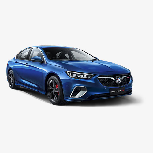 实物蓝色别克轿车免抠免抠