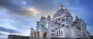 大气英国城堡旅游海报背景图高清