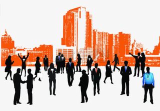 时尚都市剪影免抠