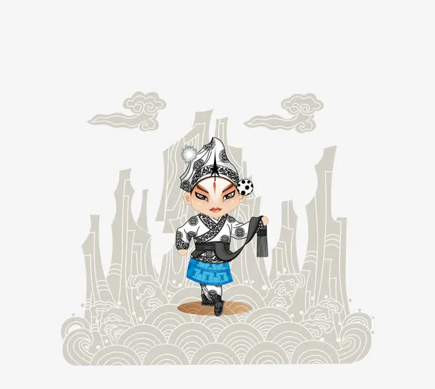 手绘戏剧免抠