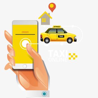 矢量滴滴打车设计素材免抠