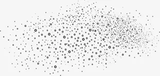 黑色密集装饰节日免抠