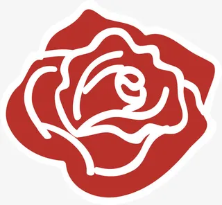 矢量红色花朵免抠